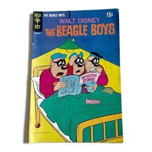 Vintage 1969 Walt Disney The Beagle Boys Comic Book Gold Key Criminal Dogs 60s